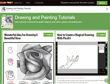 Tablet Screenshot of draw-paint.com
